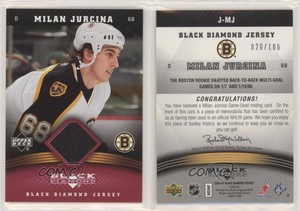 2006-07 Upper Deck Black Diamond Jersey Ruby /100 Milan Jurcina #J-MJ
