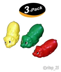11" Plastic Piggy Banks Saving Money Fun Way Tuff Pigs - Assorted Color (3 Pack) - Picture 1 of 9