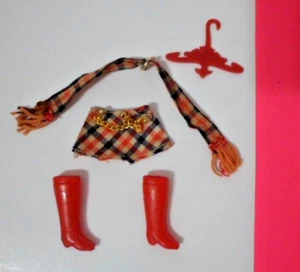 TOPPER DAWN & FRIENDS #723 MAD ABOUT PLAID OUTFIT FASHION DOLL 6" CLOTHES 1971 - Picture 1 of 2