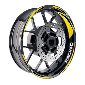 Gráfico adhesivo de llanta personalizado amarillo GP08 para Yamaha MT09 MT10 FZ07 FZ09 - Imagen 1 de 13