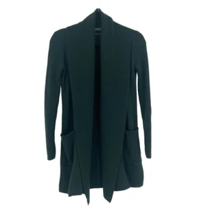 Lauren Ralph Lauren 100% Cashmere Belted Cardigan Sweater Green XS - Picture 1 of 8