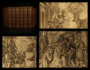 1773 Don Quixote Cervantes Saint-Martin French NEW ENDING Illustrated 6v SET - Picture 1 of 12