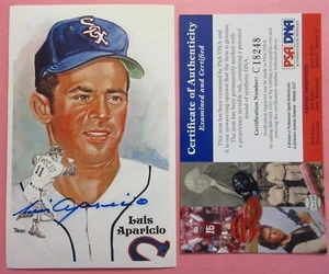 Luis Aparicio Signed Perez Steele - PSA DNA - Picture 1 of 2