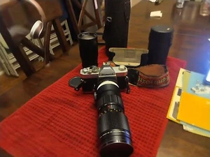 Konica Autoreflex T3 Film Camera aR 80 ~200mm And 200mm Zoom #909705 - Picture 1 of 14