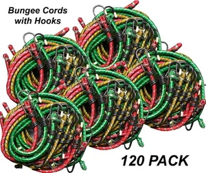 BULK 120 x Bungee Cords Octopus Straps Occy Tie Down Straps 30cm, 45cm, 60cm - Picture 1 of 1