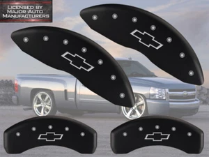 2007-2014 Chevy Suburban 1500 Front Rear Black MGP Brake Disc Caliper Covers Bow - Foto 1 di 10