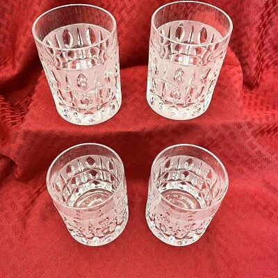 JUEGO DE 4 VASOS ANTIGUOS DOBLES GORHAM CORTE OLIVA VINTAGE - Foto 1 de 4