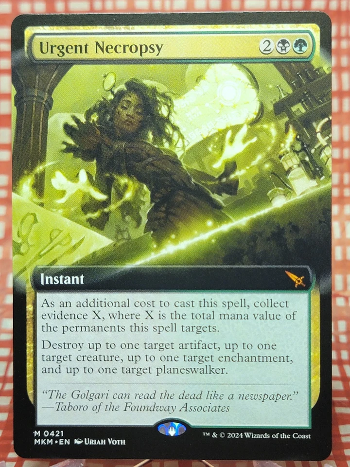 Urgent Necropsy #0421 Extended Art Mythic Murders at Karlov Manor (MKM) - Image 1 of 1