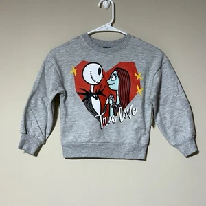 Disney Nightmare Before Christmas Valentines Day Sweatshirt Size XS (4-5). NWT! - Picture 1 of 4