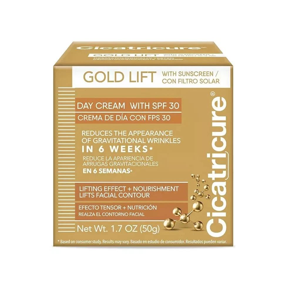 CREMA DE DÍA CICATRICURE GOLD LIFT 50G CADA UNA REDUCE ARRUGAS, Nueva Foto 1 de 1