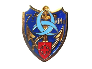 INSIGNE DES TROUPES DE MARINE LE 7° RIMa (Régiment d’Infanterie de Marine) - Picture 1 of 2