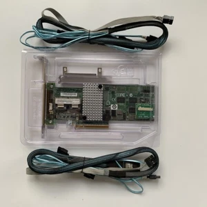IBM M5014 SAS SATA Express 2.0 x8 256M Cache CONTROLLER Raid + 2PCS 8087 SATA - Picture 1 of 4