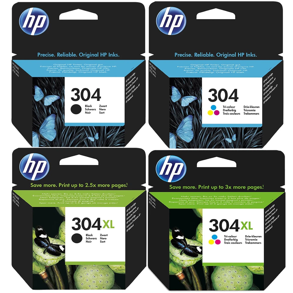 HP 304 / 304XL Noir & Tricouleur Cartouche d'encre *Choisissez votre encre* - Photo 1/1
