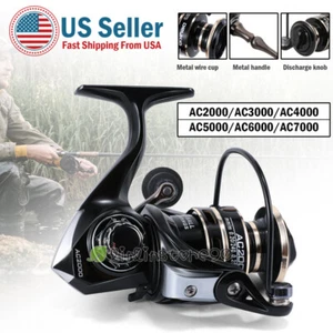 12BB Metal Spinning Fishing Reel 5.2:1 Freshwater Saltwater Left Right Hand Reel - Picture 1 of 43