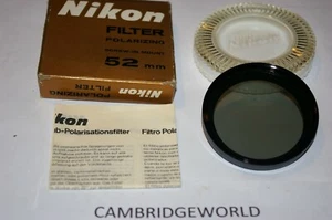 Nikon 52mm NEW ROTATING POLARIZING POLARIZER FILTER GENUINE NIKON BRAND in BOX - Picture 1 of 2