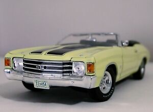 Chevrolet Chevelle Ss 1972 Coupe' Convertible Cowl Induction Diecast 1:18