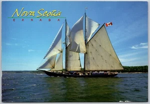 Nova Scotia Canada Bluenose II Sailing Ship Postcard - Bild 1 von 2