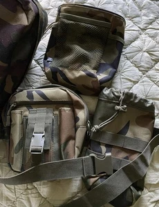 Brandit Gürteltasche + Trinkflaschentasche + Pouch woodland Neu! - Bild 1 von 6
