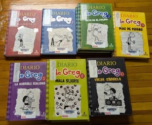 Diario De Greg Diary of A Wimpy Kid Spanish Childrens Books Lot of 10 - Foto 1 di 2