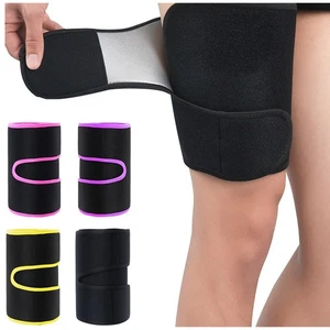 Men Elastic Basketball Support Stretch Thigh Wrap Running Cycling Protection - Picture 1 of 15