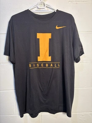 University of Iowa Hawkeyes Nike Mens Baseball Player Black/Yellow Shirt Large - Image 1 of 4