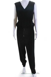 Marc Aurel Womens Sleeveless V-Neck Jumpsuit Black Size 36 - Picture 1 of 5