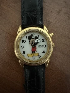Vintage Disney Mickey Mouse Watch Lorus Quartz stainless water resist - Picture 1 of 3