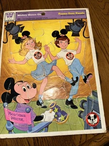 MICKEY MOUSE CLUB frame tray puzzle Mousketeers 1970s director TV show - Picture 1 of 1