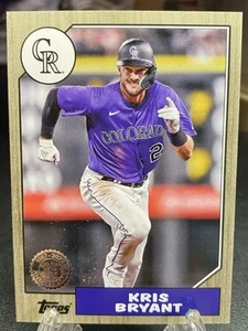 1987 Topps Update 35th Anniversary Black 87TBU-30 Kris Bryant 256/299 Colorado - Bild 1 von 2