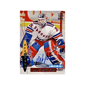 1994 Topps Stadium Club Mike Richter Shutouts Autografo Firmato Auto Rangers - Foto 1 di 2