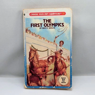 Choose Your Own Adventure #77 The First Olympics Vintage 1988 1st Edition PB - Image 1 of 4