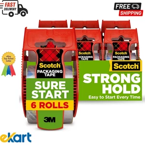 Scotch Sure Start Versand Verpackungsband, 1,88"x 22,2 Yd, 6 Rollen, zum Verpacken - Bild 1 von 7