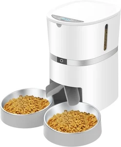 Automatic Cat Feeder, WellToBe Pet Feeder Food Dispenser for Cat & Small Dog - Picture 1 of 12