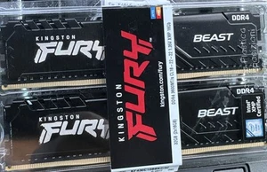 Fury Beast 32GB (2x16GB) 3600MT/s DDR4 CL18 Desktop Arbeitsspeicher 2er Set Neu - Bild 1 von 1
