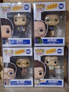 4 X Funko Pop Seinfeld 1081, 1082, 1083, And 1084 New In Box. Perfect Condition - Picture 1 of 1