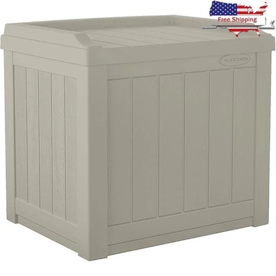 Caja de almacenamiento exterior resistente a la intemperie plástico duradero jardín cobertizo patio decoración EE. UU. Foto 1 de 4