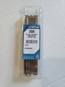 Crucial Technology 2GB DDR2 800 PC2-6400 DDR2 DIMM - CT25664AA800 For Desktop - Picture 1 of 2