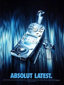 ABSOLUT LATEST VODKA  AD 2002 VERY RARE OUT OF PRINT  - Picture 1 of 1