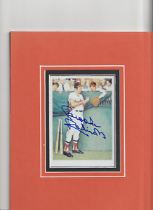 Hall Of Famer Orioles Great Brooks Robinson  signed 4x6 double matted to 8x10