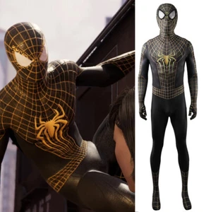 Golden Amazing Spider-man Bodysuit TASM Jumpsuit Cosplay Costume Halloween Party - Picture 1 of 23