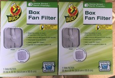 Lot Of 2 Duck Box Fan Filter Can Be Trimmed Washable & Reusable Free Shipping