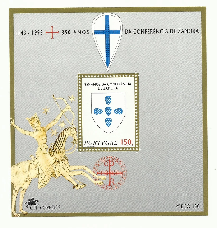 Portugal 1993 - 850 Years Zamora Conference S/S MNH - Image 1 of 1