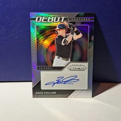 #DS-ZC Zack Collins Chicago White Sox 2021 Panini Prizm Rookie Autograph Silver - Image 1 of 2