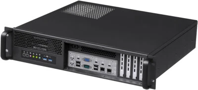 2U(Front Access)(Micro-ATX/ITX)(2x3.5"+2.5"HDD)(Rackmount Chassis)(D14" Case)NEW - Image 1 of 4