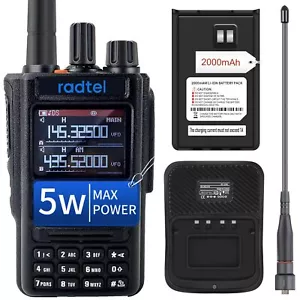 Radio Tribanda Radtel RT-490 GPS Bluetooth 144-148/420-450Mhz Largo Alcance Ham - Imagen 1 de 8
