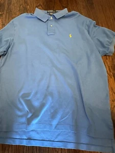 POLO by Ralph Lauren Men's BLUE Short Sleeve Shirt Size X-Large - Picture 1 of 3