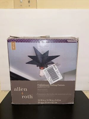 allen + roth 13.98" Bronze Star Flushmount Ceiling Fixture - Image 1 of 4