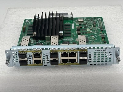 Cisco SM-X-6X1G 6-Port SFP Gigabit Ethernet Dual Mode GE / SF ISR44 Module - Image 1 of 2