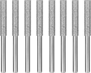 Accencc 8 Stck. Diamant Kettensäge Schärfgerät Grat 3/16" titanbeschichtet Gratstein - Bild 1 von 12