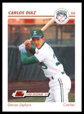 1991 LIne Drive Aaa Baseball Card Carlos Diaz #134 2962